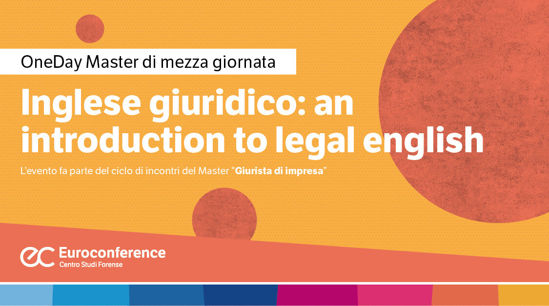 Immagine Inglese giuridico: introduction to legal english | Euroconference